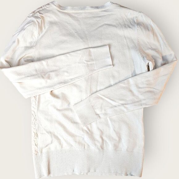 Leo Guy Creamy Ivory Beaded Embroidered Cardigan Tank Set Size 2 - Picture 11 of 16